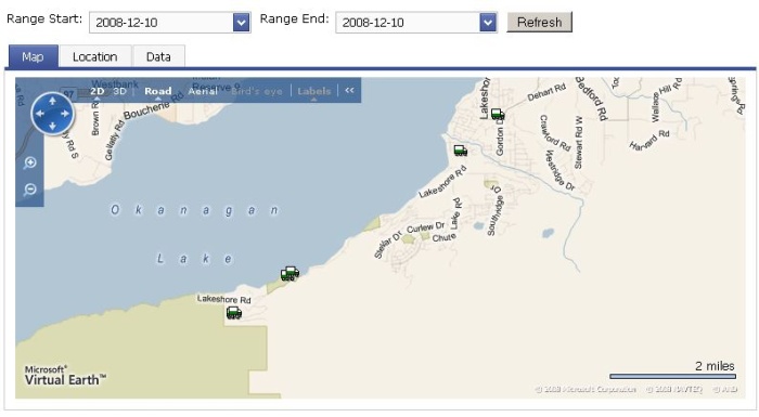 Breadcrumb trail map