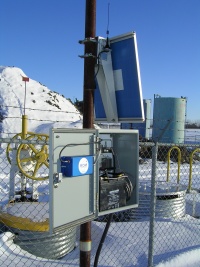 MicroCom unit installed in cold weather